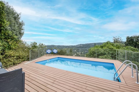 Property building, Living room, Swimming pool