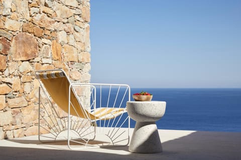 Seating area, Sea view, sunbed