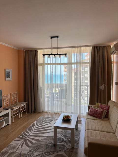 Living room, Seating area, Sea view