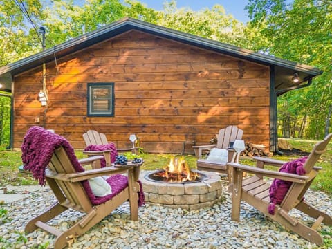 Property building, fireplace