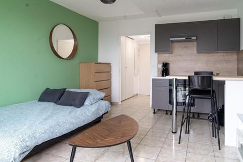 Studio équipé dans une résidence avec piscine à 10mn du centre ville Apartment in Nice