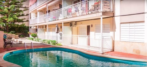 Property building, Day, View (from property/room), Balcony/Terrace, Pool view, Swimming pool, Swimming pool