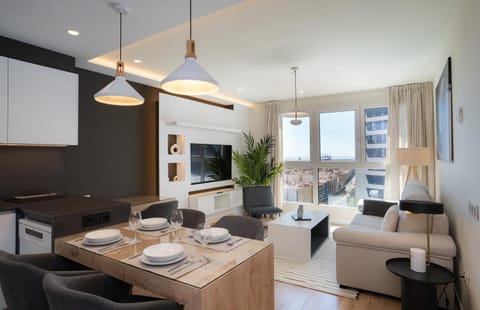 Living room, Seating area, Dining area