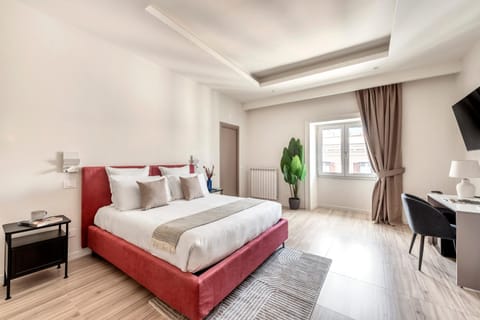 Communal lounge/ TV room, Bed, TV and multimedia, Living room, Photo of the whole room, Seating area, Evening entertainment, Bedroom