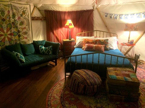 Unique Yurt-Dome Hybrid on Amazing Glampground near Bryson City, North Carolina Luxury tent in Fontana Lake