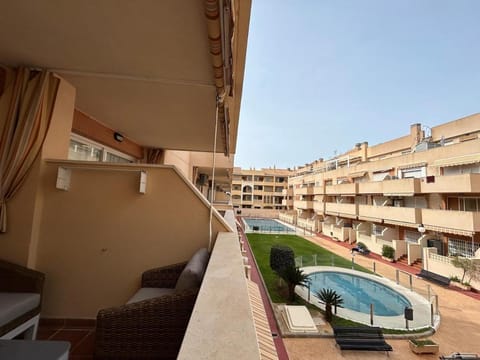 Day, View (from property/room), Balcony/Terrace, Pool view, Swimming pool