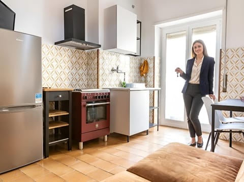 Living room, oven, kitchen