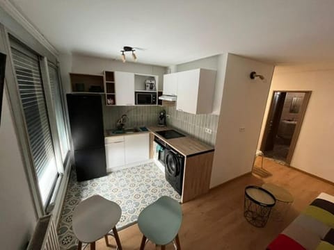Kitchen or kitchenette, Living room, Seating area, Dining area, oven, stove
