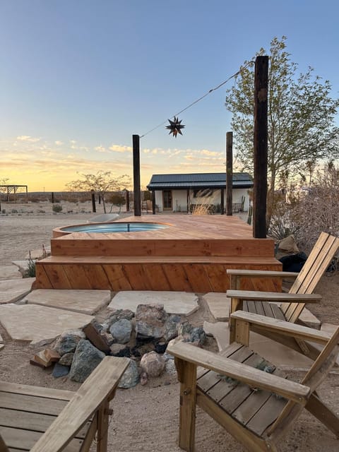 Natural landscape, fireplace, sunbed