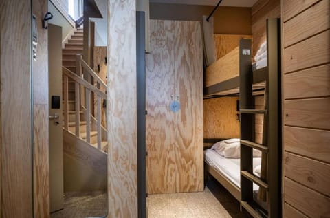 Bed, Photo of the whole room, Bedroom, bunk bed, wardrobe