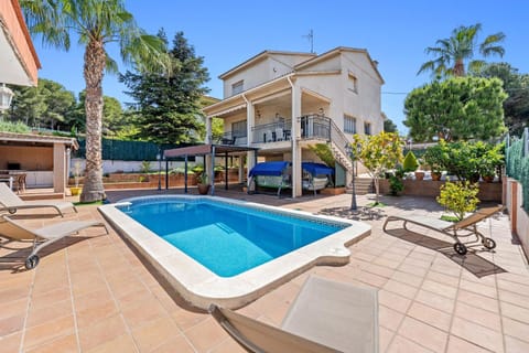Property building, Living room, Swimming pool