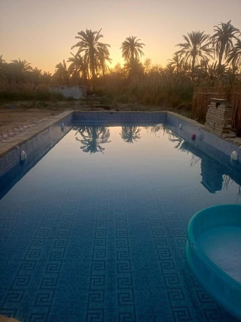 Swimming pool, Sunset