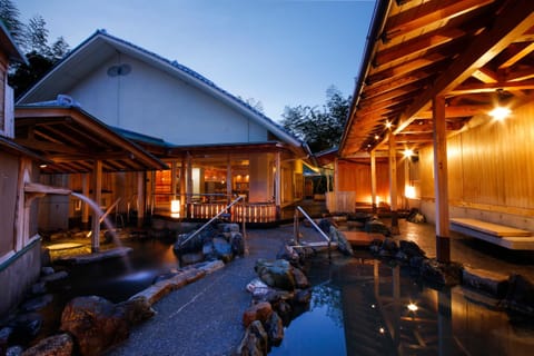 Night, Hot Spring Bath, Open Air Bath, Public Bath