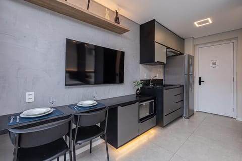 Kitchen or kitchenette, Living room, Dining area