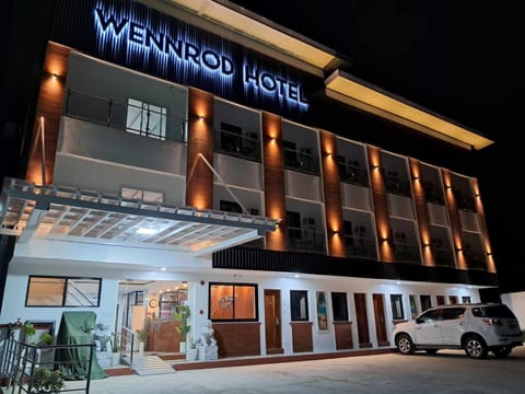 Property building, Night, Parking
