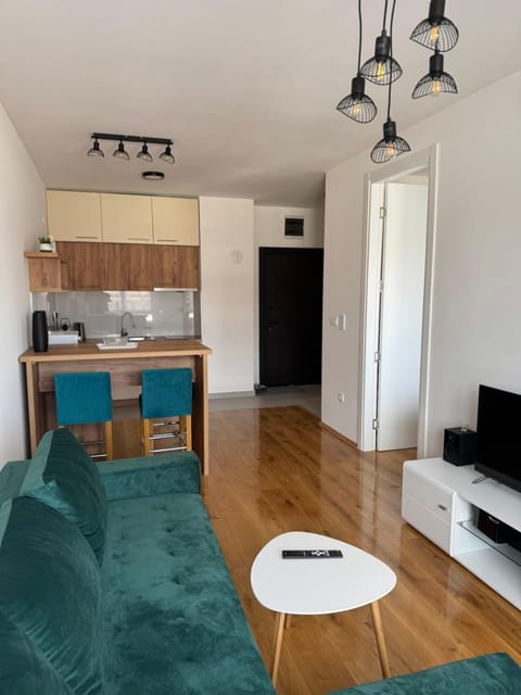 TV and multimedia, Kitchen or kitchenette, Living room, Photo of the whole room, Seating area, Dining area, stove