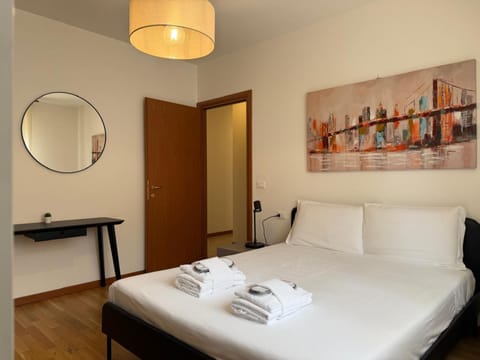 Bed, Photo of the whole room, Bedroom, towels, wardrobe