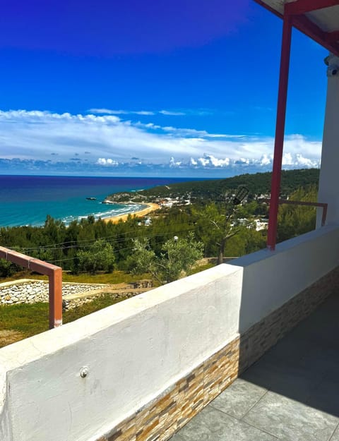 Property building, Day, Natural landscape, View (from property/room), Balcony/Terrace, Beach, Sea view