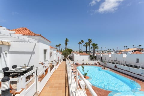 Property building, Living room, Swimming pool