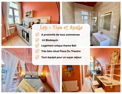 Studio Bali Hyper centre Lit Baldaquin Apartment in Arras