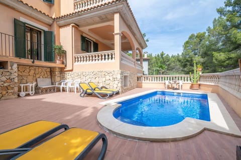 Property building, Living room, Swimming pool