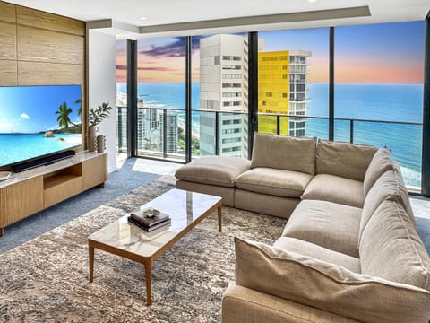 TV and multimedia, View (from property/room), Living room, Sea view