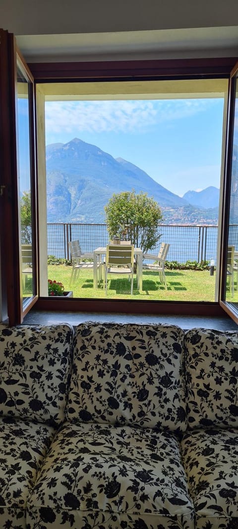 Living room, Seating area, Lake view