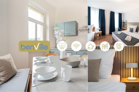 Bed, Kitchen or kitchenette, Living room, Seating area, Dining area, Bedroom