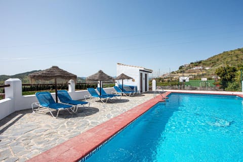 Property building, Living room, Swimming pool