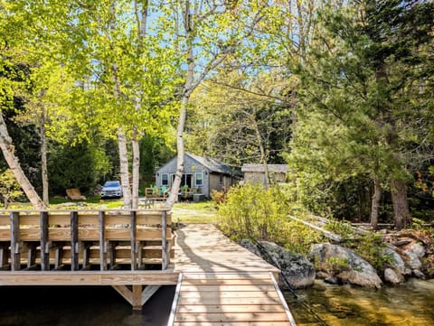 Cabin and Canvas Lakefront Retreat family beach 1dog fire pit Cabin in Eastbrook