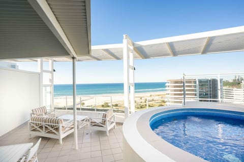 Patio, Balcony/Terrace, Beach, Sea view, Swimming pool