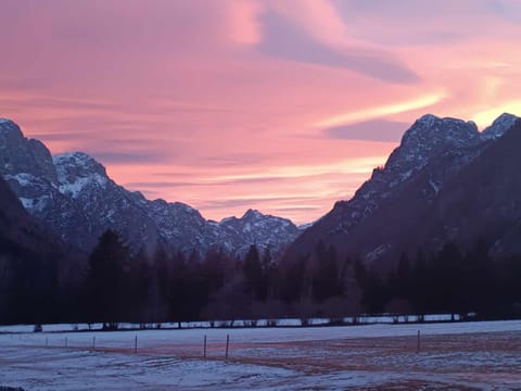 Mountain view, Sunset