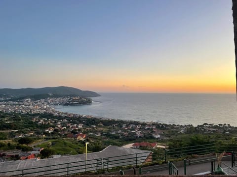 Natural landscape, Bird's eye view, City view, Sea view, Sunset