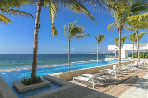 Beach, Sea view, sunbed