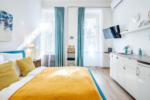 Bed, TV and multimedia