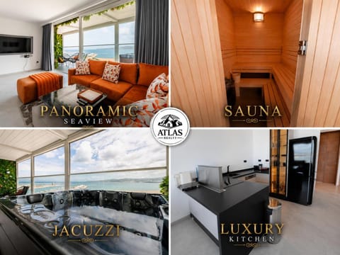Hot Tub, Sauna, Kitchen or kitchenette, Sea view, kitchen