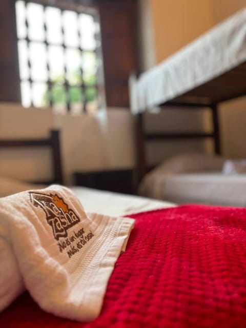 Bed, Photo of the whole room, Bedroom, bunk bed, towels
