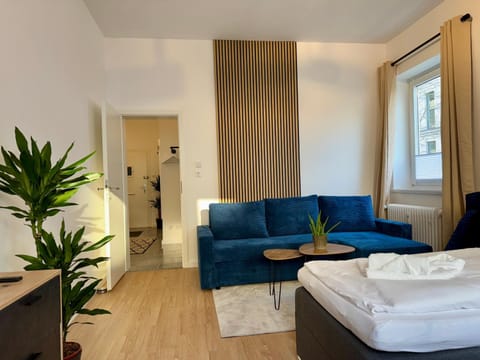 Bed, Living room, Photo of the whole room, Seating area, Bedroom