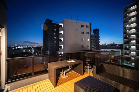 Night, View (from property/room), Balcony/Terrace, City view