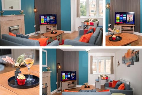 Communal lounge/ TV room, TV and multimedia, Living room, Seating area, Dining area