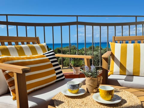 Day, Natural landscape, Summer, View (from property/room), Balcony/Terrace, Sea view, Breakfast, Italian breakfast