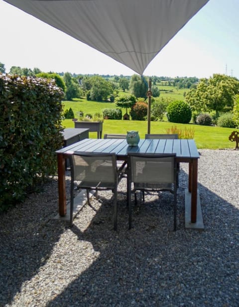 Patio, Spring, Day, Natural landscape, Garden, Balcony/Terrace, Dining area, Garden view