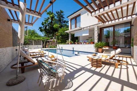 Property building, Patio, Swimming pool