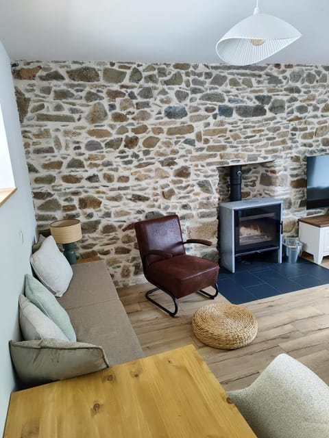 Living room, fireplace