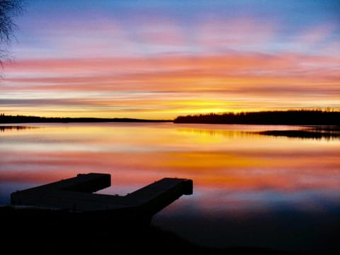 Natural landscape, Lake view, Sunset