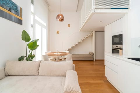 Kitchen or kitchenette, Living room, Decorative detail, Decorative detail, Seating area