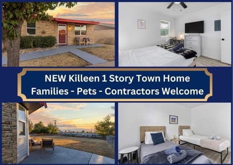 Townhome 4bds, Fast WiFi, 2 Mi to Seton, 6 mi to Fort Cavazos, Professionally Managed by Stay Albatross House in Killeen