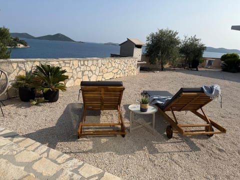 Patio, Sea view, sunbed