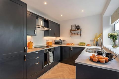 Coffee/tea facilities, Kitchen or kitchenette, Food, stove, toaster