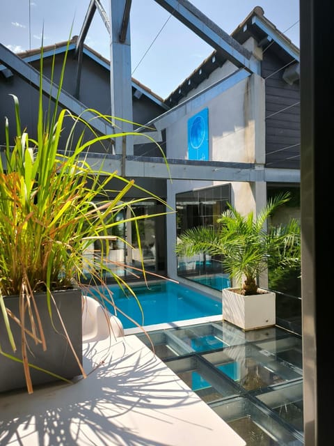 Patio, Pool view